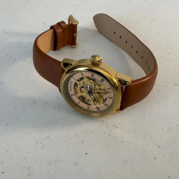 Invicta Woman 36mm Mechanical Gold Skeleton Watch - Picture 2 of 7